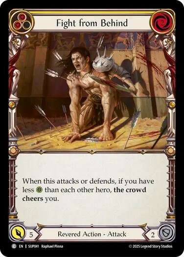 Fight from Behind (Yellow) [SUP041] (Super Slam)  Rainbow Foil | Gamers Paradise