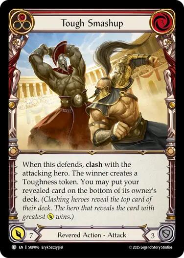 Tough Smashup (Red) [SUP046] (Super Slam)  Rainbow Foil | Gamers Paradise