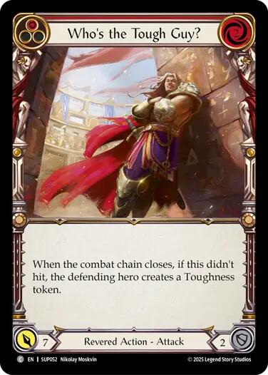 Who's the Tough Guy? (Red) [SUP052] (Super Slam)  Rainbow Foil | Gamers Paradise