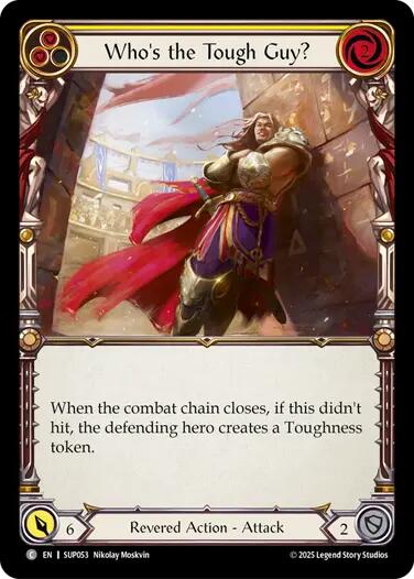 Who's the Tough Guy? (Yellow) [SUP053] (Super Slam)  Rainbow Foil | Gamers Paradise