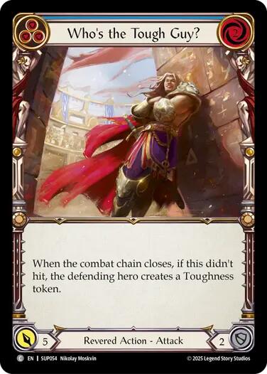 Who's the Tough Guy? (Blue) [SUP054] (Super Slam)  Rainbow Foil | Gamers Paradise