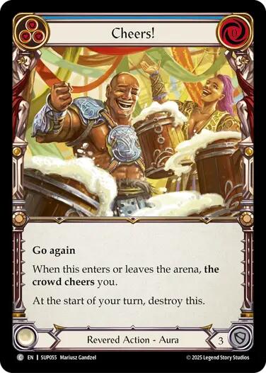 Cheers! [SUP055] (Super Slam)  Rainbow Foil | Gamers Paradise