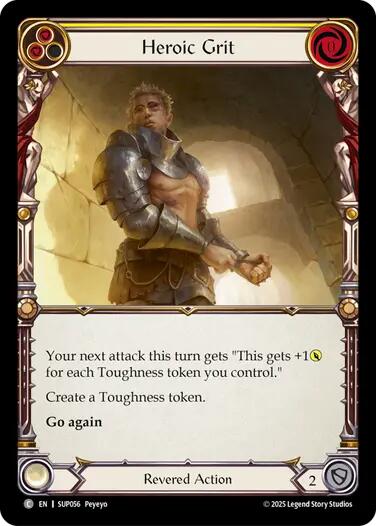 Heroic Grit [SUP056] (Super Slam)  Rainbow Foil | Gamers Paradise