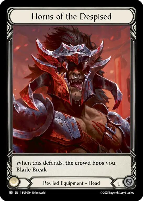 Horns of the Despised (Extended Art Cold Foil) [SUP079] (Super Slam)  Cold Foil | Gamers Paradise