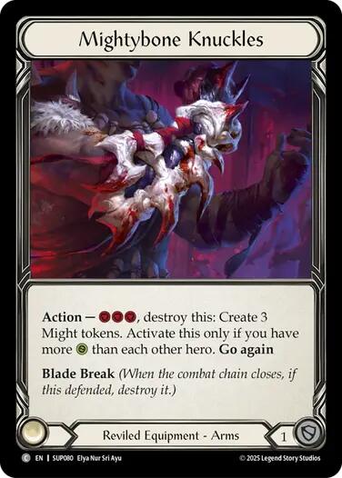 Mightybone Knuckles (Cold Foil) [SUP080] (Super Slam)  Cold Foil | Gamers Paradise
