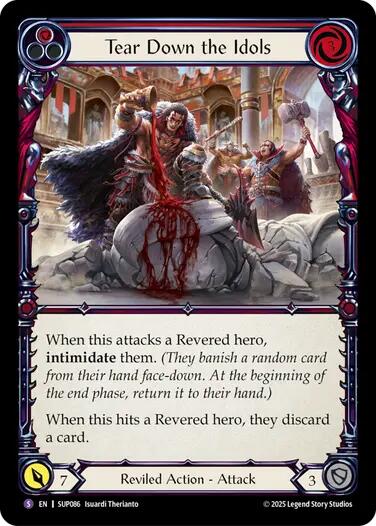 Tear Down the Idols [SUP086] (Super Slam)  Rainbow Foil | Gamers Paradise