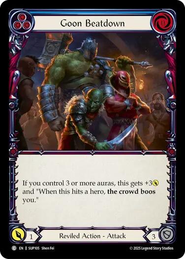 Goon Beatdown [SUP105] (Super Slam)  Rainbow Foil | Gamers Paradise