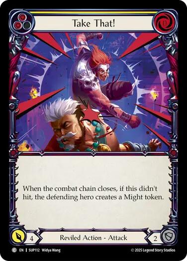 Take That! (Yellow) [SUP112] (Super Slam)  Rainbow Foil | Gamers Paradise
