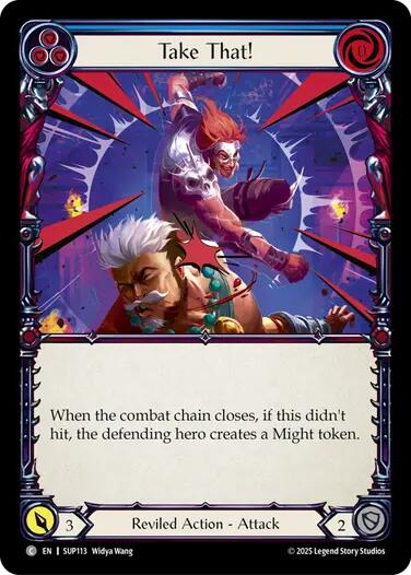Take That! (Blue) [SUP113] (Super Slam)  Rainbow Foil | Gamers Paradise