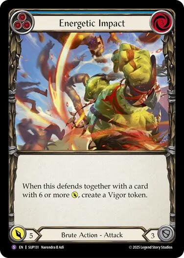 Energetic Impact [SUP131] (Super Slam)  Rainbow Foil | Gamers Paradise