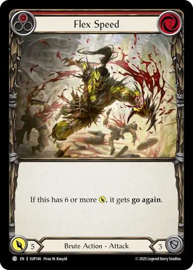 Flex Speed (Red) [SUP146] (Super Slam)  Rainbow Foil | Gamers Paradise