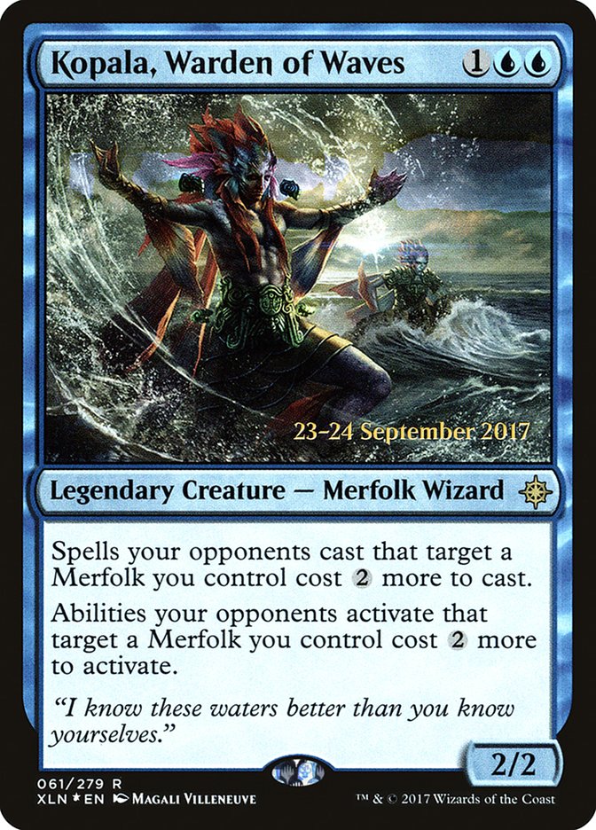 Kopala, Warden of Waves [Ixalan Prerelease Promos] | Gamers Paradise