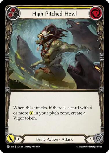 High Pitched Howl (Yellow) [SUP156] (Super Slam)  Rainbow Foil | Gamers Paradise