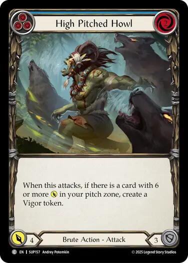 High Pitched Howl (Blue) [SUP157] (Super Slam)  Rainbow Foil | Gamers Paradise