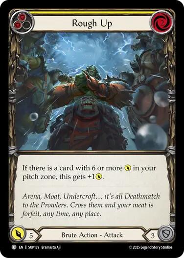 Rough Up (Yellow) [SUP159] (Super Slam)  Rainbow Foil | Gamers Paradise