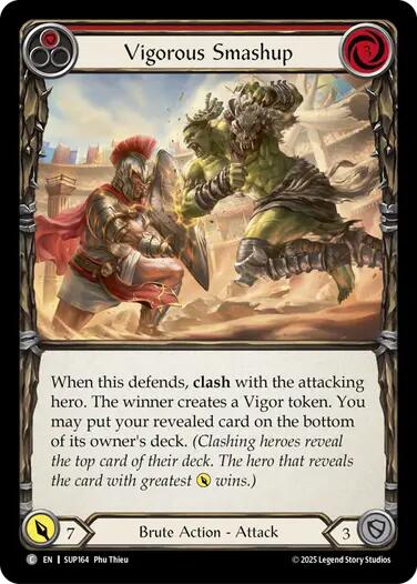 Vigorous Smashup (Red) [SUP164] (Super Slam)  Rainbow Foil | Gamers Paradise