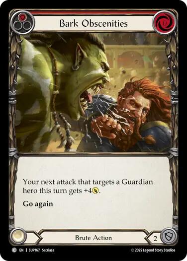 Bark Obscenities [SUP167] (Super Slam)  Rainbow Foil | Gamers Paradise