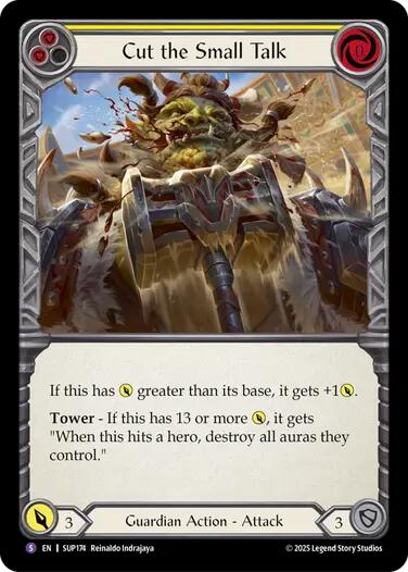 Cut the Small Talk [SUP174] (Super Slam)  Rainbow Foil | Gamers Paradise