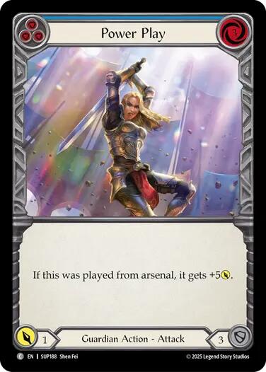 Power Play (Blue) [SUP188] (Super Slam)  Rainbow Foil | Gamers Paradise