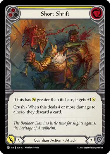 Short Shrift [SUP192] (Super Slam)  Rainbow Foil | Gamers Paradise