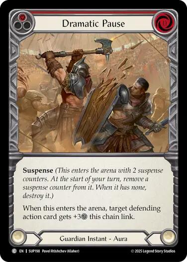 Dramatic Pause (Red) [SUP198] (Super Slam)  Rainbow Foil | Gamers Paradise