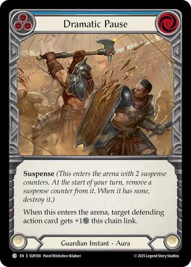 Dramatic Pause (Blue) [SUP200] (Super Slam)  Rainbow Foil | Gamers Paradise