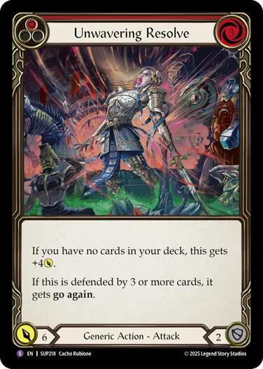 Unwavering Resolve [SUP218] (Super Slam)  Rainbow Foil | Gamers Paradise