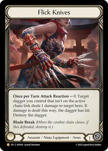 Flick Knives [SUP244] (Super Slam)  Rainbow Foil | Gamers Paradise