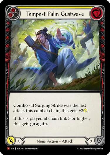 Tempest Palm Gustwave [SUP246] (Super Slam)  Rainbow Foil | Gamers Paradise