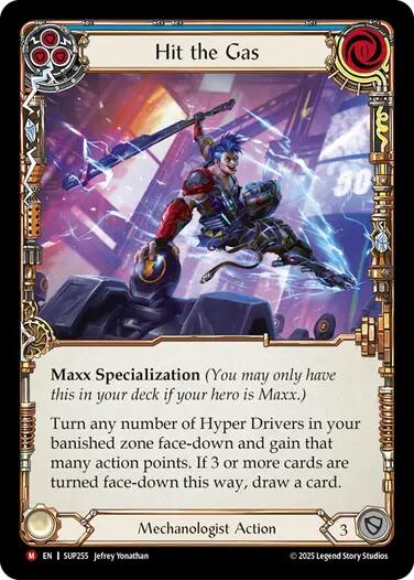 Hit the Gas [SUP255] (Super Slam)  Rainbow Foil | Gamers Paradise