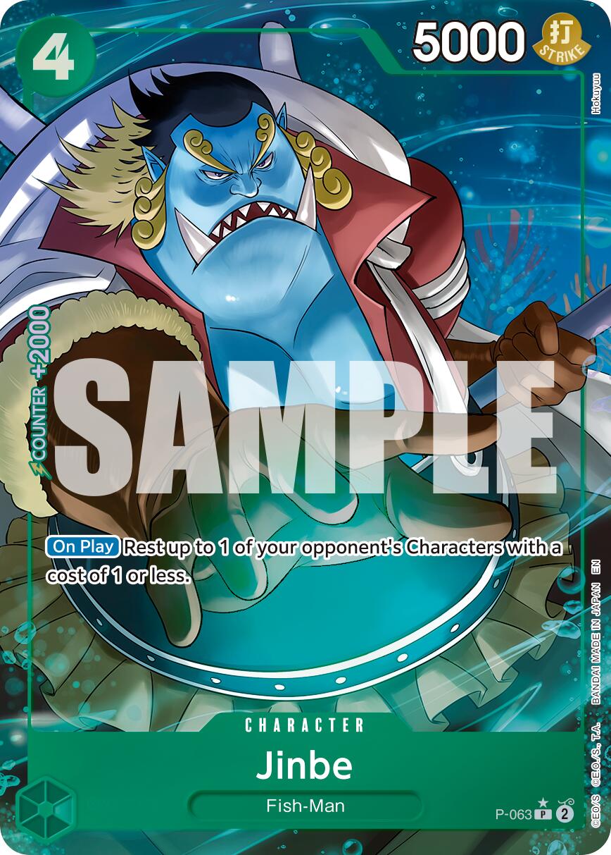 Jinbe (P-063) (Alternate Art) [Premium Booster -The Best- Vol. 2] | Gamers Paradise