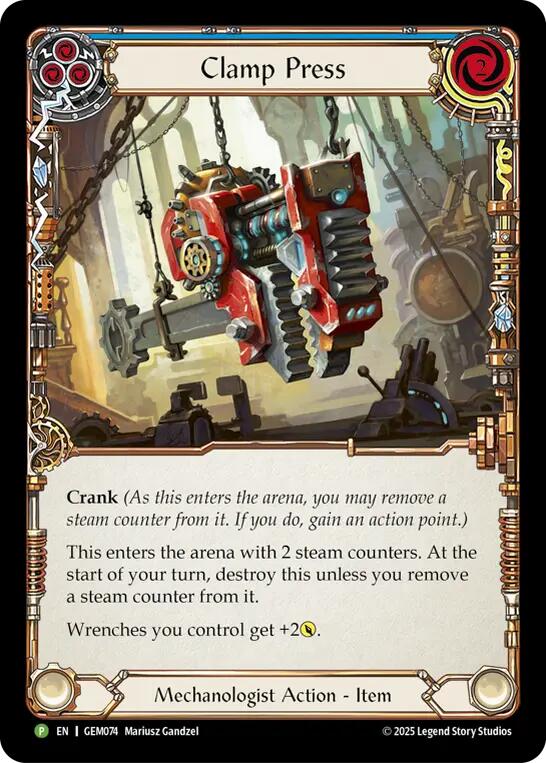 Clamp Press [GEM074] (GEM Pack 3)  Cold Foil | Gamers Paradise