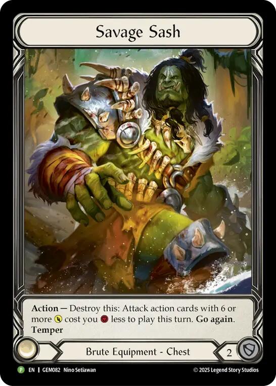 Savage Sash [GEM082] (GEM Pack 3)  Rainbow Foil | Gamers Paradise