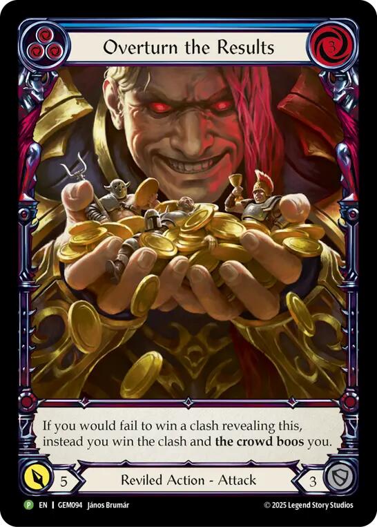 Overturn the Results [GEM094] (GEM Pack 3)  Rainbow Foil | Gamers Paradise