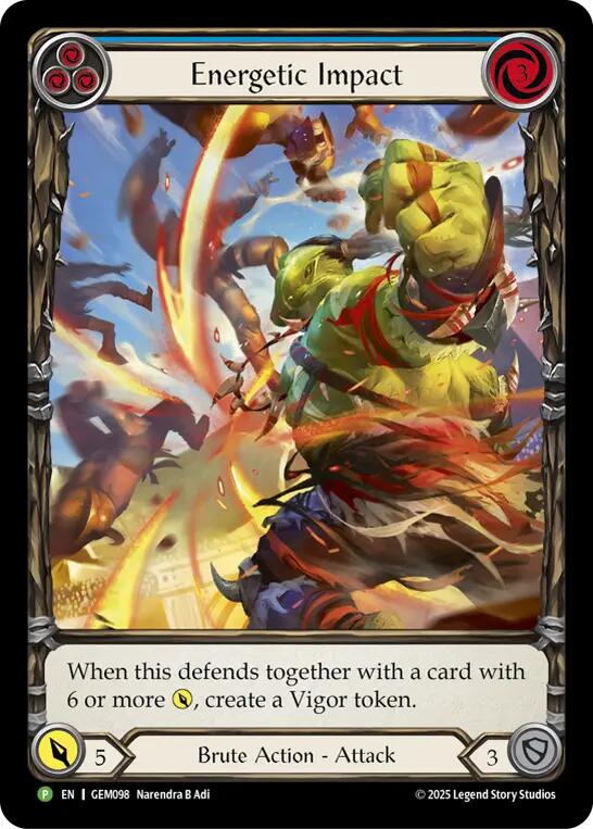 Energetic Impact [GEM098] (GEM Pack 3)  Rainbow Foil | Gamers Paradise
