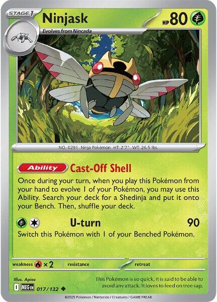 Ninjask (017/132) [Mega Evolutions: Base Set] | Gamers Paradise