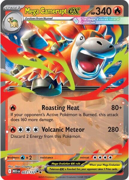 Mega Camerupt ex (022/132) [Mega Evolution: Base Set] | Gamers Paradise