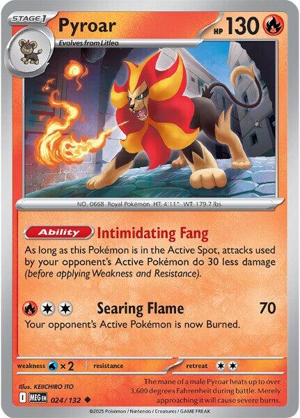 Pyroar (024/132) [Mega Evolutions: Base Set] | Gamers Paradise