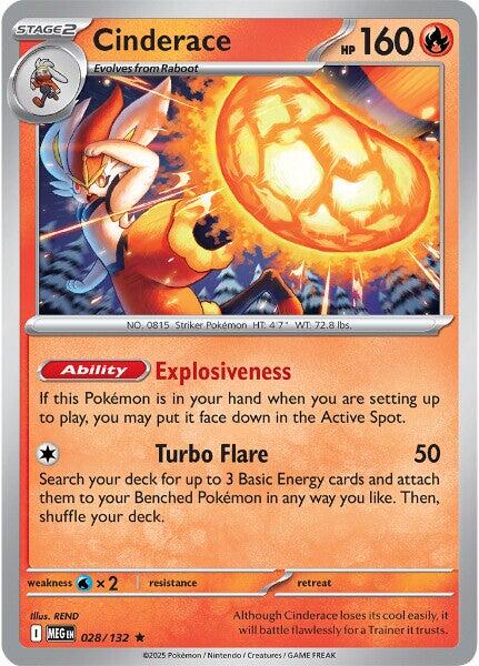 Cinderace (028/132) [Mega Evolution: Base Set] | Gamers Paradise