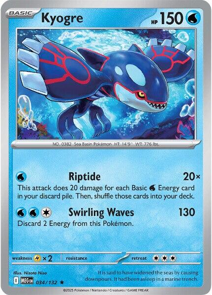 Kyogre (034/132) [Mega Evolutions: Base Set] | Gamers Paradise
