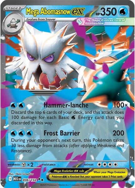 Mega Abomasnow ex (036/132) [Mega Evolutions: Base Set] | Gamers Paradise