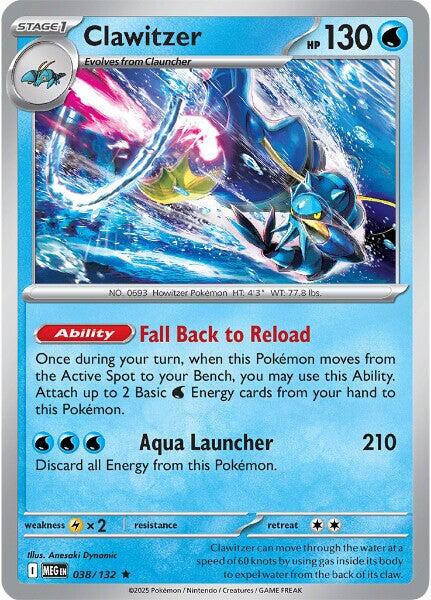 Clawitzer (038/132) [Mega Evolutions: Base Set] | Gamers Paradise