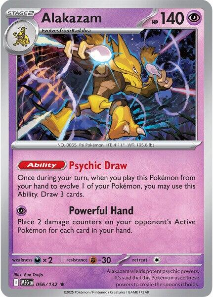 Alakazam (056/132) [Mega Evolutions: Base Set] | Gamers Paradise