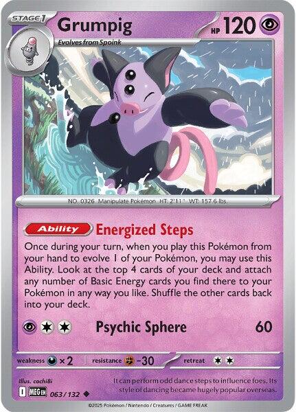 Grumpig (063/132) [Mega Evolutions: Base Set] | Gamers Paradise