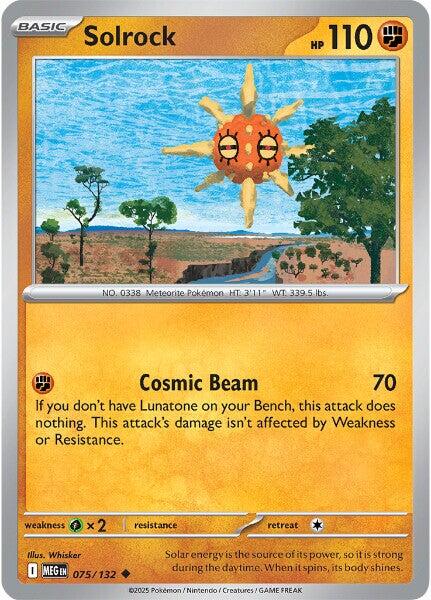 Solrock (075/132) [Mega Evolutions: Base Set] | Gamers Paradise