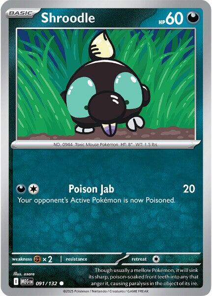 Shroodle (091/132) [Mega Evolution: Base Set] | Gamers Paradise