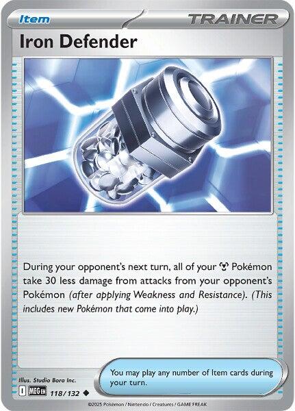 Iron Defender (118/132) [Mega Evolutions: Base Set] | Gamers Paradise