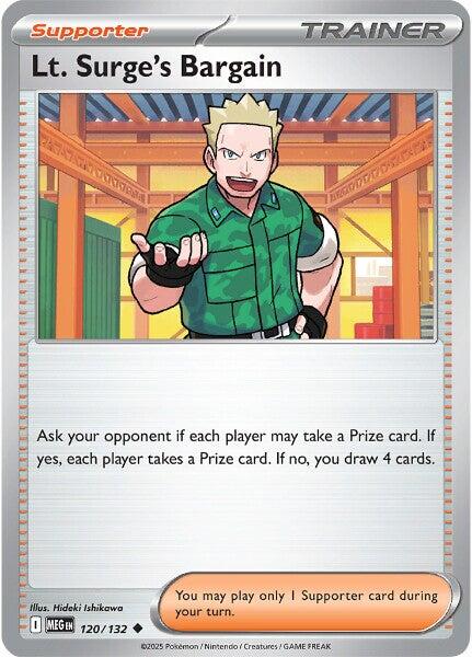 Lt. Surge's Bargain (120/132) [Mega Evolutions: Base Set] | Gamers Paradise