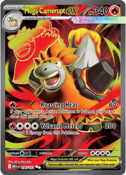 Mega Camerupt ex (156/132) [Mega Evolutions: Base Set] | Gamers Paradise