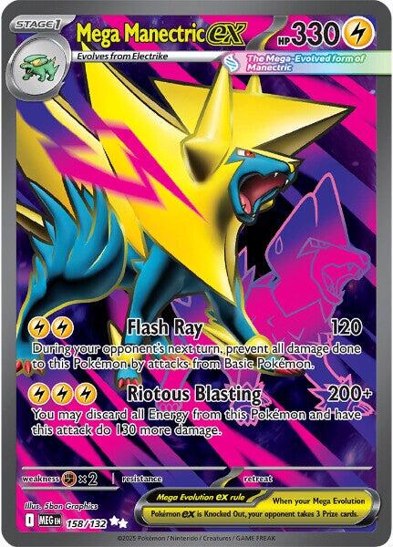 Mega Manectric ex (158/132) [Mega Evolutions: Base Set] | Gamers Paradise